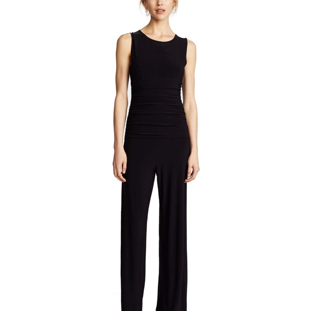 Norma Kamali Shirred Waist Jumpsuit
